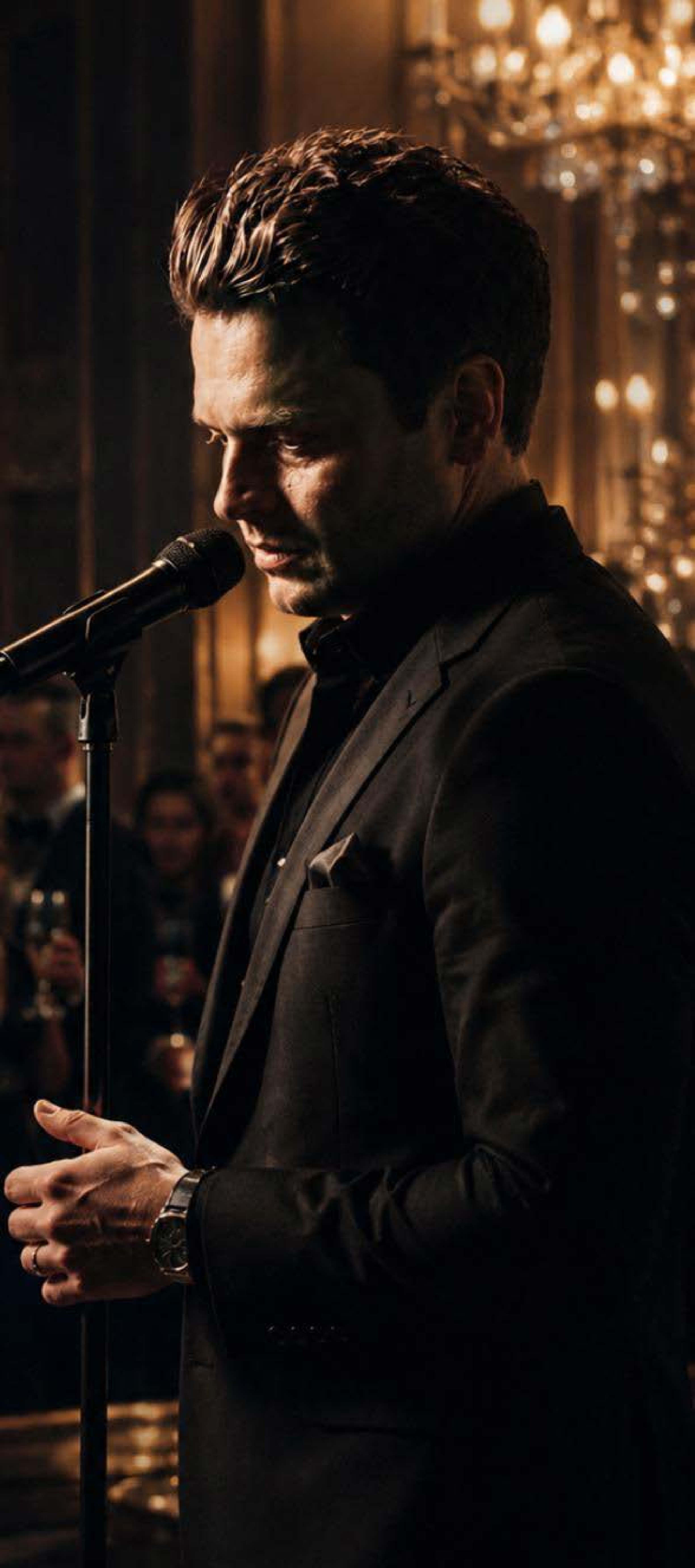 Freddie Jenkins performing live at the microphone